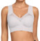 WOWENY Damen Nahtlos Spitzen BH ohne Bügel Weicher Damen Push-Up BH Gepolstert - Atmungsaktiver und Leichter, Klassische Bustier Damen BH Modern Feeling (Grau, XXL)