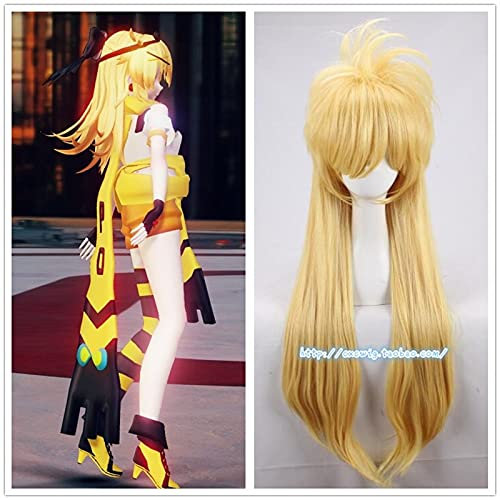 Wig for Anime Aotu World Cosplay God Rose Wig 85cm Long Fluffy Golden Wig Cosplay Costume Halloween Party Heat Resistant Synthetic Hair