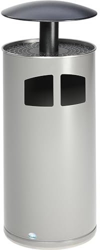 VAR | Abfallsammler/Ascher inklusive Inneneinsatz | Volumen 75 l | antik-silber