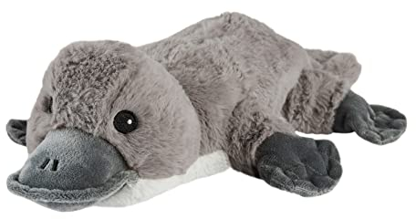 Warmies Plush Platypus Microwavable, with French Lavender Scent, Hot or Cold Weighted Teddy for Relaxation and Warm Relief, Suitable for Adults and Children
