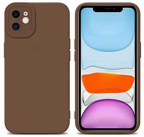 Cadorabo Custodia compatibile con Apple iPhone 11 in FLUID MARRONE - Coperchio protettivo in silicone TPU flessibile