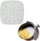 Air Fryer Liners, 100PCS 18cm Air Fryer Parchment Paper Liner, Perforated Parchment Paper Non-Stick Greaseproof Paper Square Parchment Liner for Baking Oven (White Perforated)