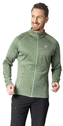 Odlo Herren Langarm Shirt mit Reißverschluss TENCIA, Loden Frost Melange, XL