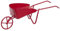 Miniatur - Schubkarre Metall - Rot - 12,5 cm