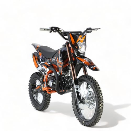 KXD 609 125ccm 17/14 4T EK Starter Hurricane Dirtbike CrossBike Enduro pocket Pitbike PocketBike Motocross Motorrad Motorbike Motorsport Pit Pocket Vollcross Enduro (orange)
