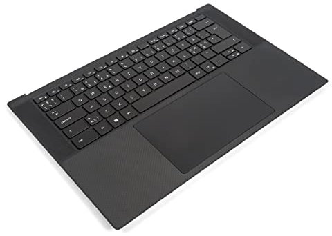 Dell XPS 9500/9510/9520/9530 Palmrest, Touchpad & NORDIC Backlit Keyboard - 0RHFRN + 0H2GJT (1TPCV) (Renewed)