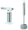 RÖSLE Chalumeau de cuisine,acier inoxydable 18/10, 16,5 cm+RÖSLE Marteau à Viande-Maillet Professionnel pour Attendrir la Viande+RÖSLE Roulette à pizza, couteau à pizza de qualité supérieure