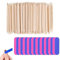 100 Pcs Kit de Bâton de Cuticule, 20 Pcs Mini Lime à Ongles, Bâtonnets Manucure soin des Cuticules pour Tatouage, Sourcils, Beauté, Ongles