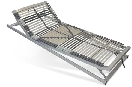Lattenrost 80x190 verstellbar - Nimbo 44 KFV - 44 Leisten - Sofort Einsatzbereit - 7-Zonen - Lattenrahmen