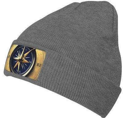 Law of the Compass Navigation Premium-Strickmütze, stilvolle Unisex-Mütze für den Winter, erleben Sie ultimative Wärme und Stil, Gesetz der Kompass-Navigation, Einheitsgröße
