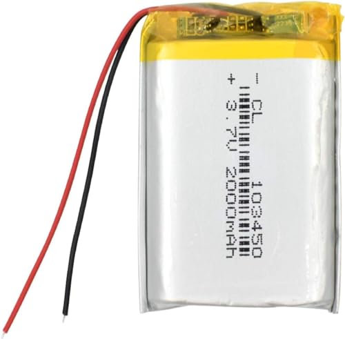 103450 Batteria LiPo (3 7 V 2000 MAh) Batteria Sostitutiva Ai Polimeri Di Litio Li-Po Per Altoparlanti 1034502000 MAh.1 Pezzo