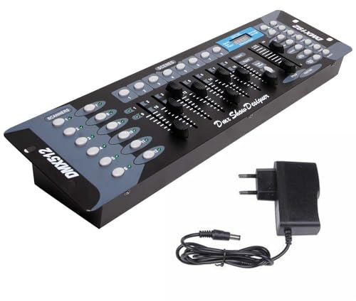 Dmx Controller, 192CH Dmx Lighting Controller, 240 Scenes Stage Light Control Panel Front light Par lights for Editing Program Of Stage Lighting…