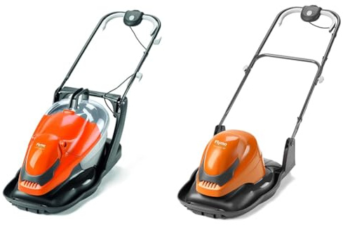 Flymo EasiGlide Plus 360V Hover Collect Lawn Mower - 1800W Motor, 36cm Cutting Width, 26 Litre Grass & SimpliGlide 360 Hover Lawn Mower - 1800W Motor, 36cm Cutting Width, Folds Flat, 10m Cable Length