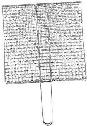 JISADER Grillkorb Grillrost für mit Griff Gemüse Rostfrei Fisch Grillkorb Grill Zubehör, dünn und M