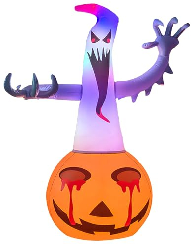 Halloween-Hüpfburgen, Gartendekorationen,Halloween-Hüpfburgen-Dekoration,Halloween-Explosions-Halloween-Dekorationen - Halloween-Dekoration, Hof, PVC, beleuchtet, für Halloween-Terrassen-Gartendekorat