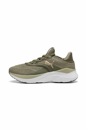 Puma Damen Softride Mayve WN's Road Running Shoe, Loden Green LUX Army Puma Gold, 42 EU