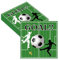 40 Stück Fussball Servietten, 33x33 cm Kinder Geburtstag Grün Fußball Servietten, für Fußballspiele Mottopartys Geburtstage Sportveranstaltungen
