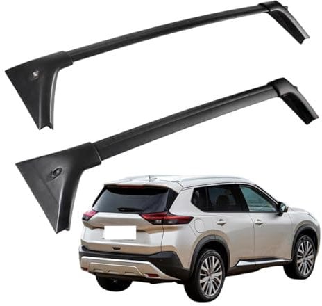 YYBCDSA 2Pcs Car Roof Bars, for Nissan X-Trail T33 2021 2022 2023 2024 Aluminum Luggage Rack Bike Cross Bars Railing Carrier Travel Accessories