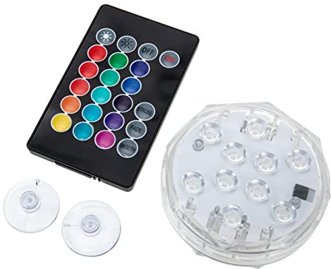 HIAKDOFT Submersible Led Diving Light Waterproof RGB Underwater Pool Light Remote Control Suitable for Above Ground Pools Ponds