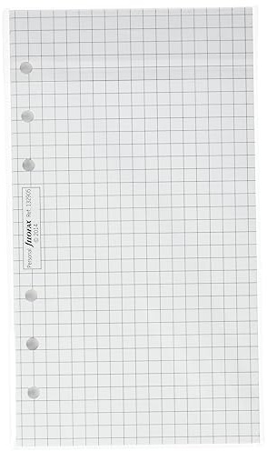 Filofax Personal White Quadrille Notepaper