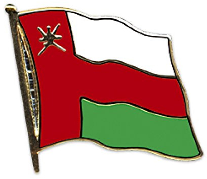 Flaggen-Pin vergoldet : Oman
