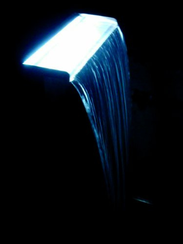 Primrose 120cm Stainless Steel Cascade Waterfall Blue LED Light Kit