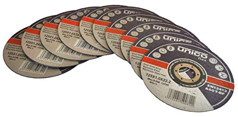 10 Stück Trennscheibe Ø 125mm x 1.0mm für Winkelschleifer Stahl Edelstahl Flexscheibe Inox Metall