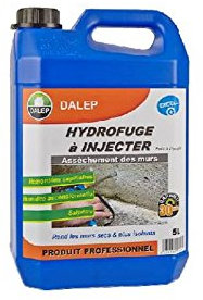 Hydrofuge à injecter - assèchement des murs DALEP - 5 Litres