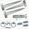 Gate Fitting Kit 12 Hinge Set Hinges Brenton Bolt Ring Latch Wooden Gate BZP