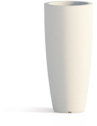 TKM Pot de Fleurs Agave en Résine Rond Glace H70 Ø 33Cm