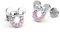 findout Cubic Zirkonia Sterling Silber hohl Mickey Mouse Ohrringe .Für Frauen Mädchen. (F1696)