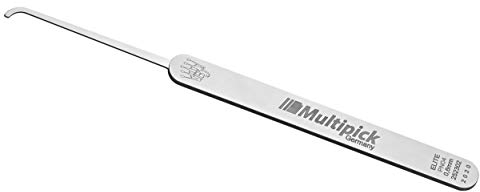 Multipick ELITE Profi Lockpicking Dietrich Hook 4-0,6 mm - Made in Germany - Lockpicking Set - Dietrich Set für den professionellen Gebrauch für Schlüsseldienst und Behörden