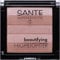 SANTE Naturkosmetik Beautifying Highlighter, 01 Nude, 5 Pudernuancen, Bio-Extrakte & Macadamiaöl, Natural Make-up, 7g
