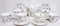 Secret Garden Tea Set 13 Piece Fine Bone China Flowers Butterflies Bees Large Teapot & 6 Cups and 6 Saucers Hand Decorated in UK