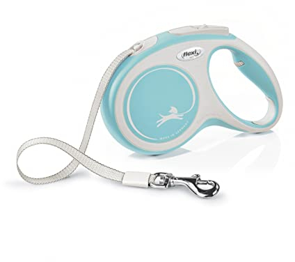 flexi® Comfort M Gurt 5 m hellblau, Roll-Leine für Hunde bis 25 kg