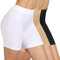 SIHOHAN Radlerhose Damen kurz, Unterhosen mit Bein Boxershorts Damen Kurze Leggings Shorts, Unterziehhose Hose unter Kleid Radler Unterwäsche, hohe Taille und Bequem(Schwarz+weiß+beige,S)