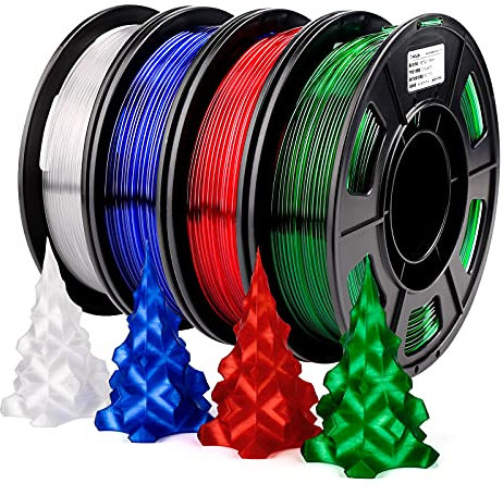 AMOLEN PLA Filament 1.75mm Schwarz 1KG, 3D Drucker Filament Maßgenauigkeit +/- 0,02 mm, Sauber Gewickeltes, Kompatibel Mit 3D FDM Druckern, Maßgenauigkeit, Spule(2.2Pfund) 18