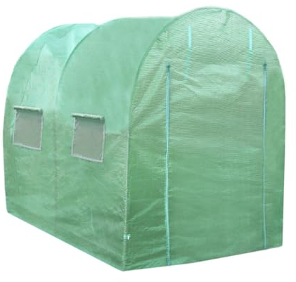 Monster Shop - Serra da Giardino a Tunnel da Esterno in Polietilene Resistente alla Corrosione e Raggi UV Telaio in Ferro Galvanizzato per Piante Giardinaggio Telaio 25mm - 3m x 2m