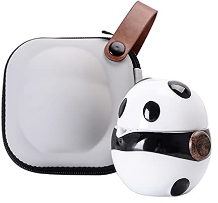 Sizikato Théière et tasse à thé pour une personne, mini service à thé portable pour bureau, extérieur, pique-nique, voyage.