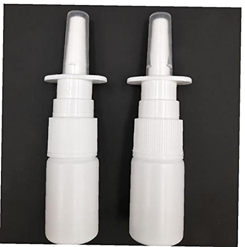 TOSSPER 2st Kunststoff-nasenspray-Flaschen-weißen Leerer Pump-zerstäuber Medical Mist Nose Nachfüllbare Flasche 10