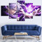 Wondbeau Leinwanddrucke Modulare Wandkunst Wandaufkleber 5 Teiliges Wandbild Druck auf Leinwand Malerei Moderne Abstrakte Poster Mit Rahmen M/100cm×50cm Jujutsu Kaisen Anime,Gojo Satoru Bild