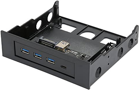 Shanrya Floppy Disk Reader, USB 3.0 Front Panel Usb Hub Mount Internal Usb Hub for School for Office for Home