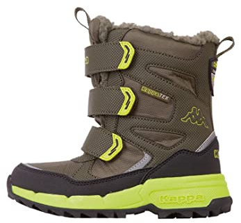 Kappa Unisex Kinder Stiefel Winterschuh gefüttert Stylecode 260902K 3133 grün, Schuhgröße:32 EU