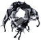 ROCK DADDY Estd 2000 ROCK HARD CLOTHING Halstuch Kopftuch Shemagh Palituch Taktischer Arabischer Arafat Schal Dreieckstuch Palästinenser PLO 100% Baumwolle (Camouflage Schwarz/Weiß)