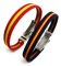 Pulsera Elástica Bandera España | Cierre de seguridad | Ajustable (PACK 2 - ESPAÑA Y MARINO)