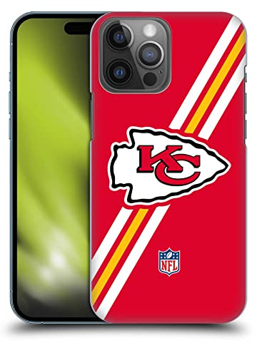 Head Case Designs Offizielle NFL Streifen Kansas City Chiefs Logo Harte Rueckseiten Handyhülle Hülle Huelle kompatibel mit Apple iPhone 14 Pro Max