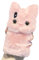 UnnFiko Winter Soft Warm Plush Case Compatible with iPhone 11 Pro Max, Cute Cat Fuzzy Animal Fluffy Fur Handmade Case Covers for Girls Women (Plush Kitten Pink, iPhone 11 Pro Max)