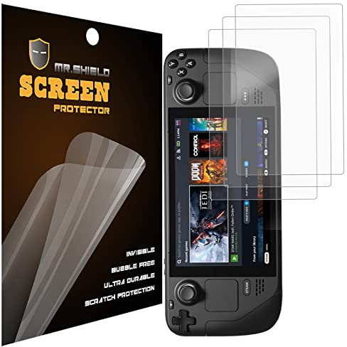 Mr.Shield Screen Protector For Steam Deck/Steam Deck OLED 2021 & 2022 & 2023 Anti-Glare [Matte] [3-Pack] Screen Protector (PET Material)