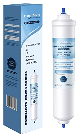 Finest-Filters Water Filter Compatible Replacement for Samsung DA29-10105J, DA29-10105J HAFEX/EXP, EF9603, WSF-100, DA99 02131B, HAIER LG Fridge Water Filter (1)