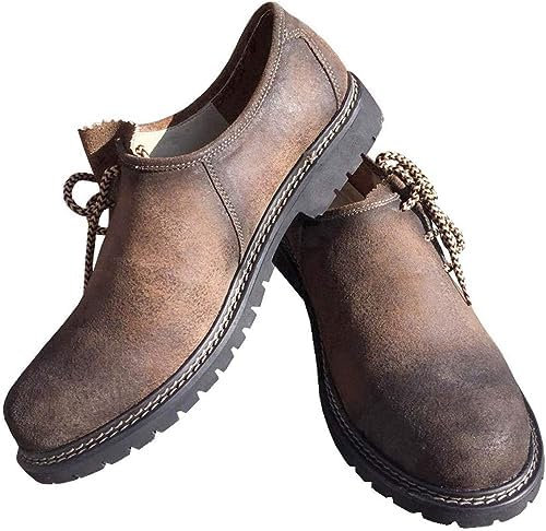 Lederhosen Men Herren Schuhe Trachtenschuhe Haferlschuhe Oktoberfest Schuhe Lederschuhe Gr 42 EU Braun